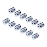 12 Acoplamentos Flexivel Cnc Motor Passo Eixo 8 X 10mm Fuso