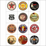 12 Adesivos Hot Rod Externo Interno Painel 8cm Cor Colorido