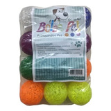 12 Bolas Pet Guizo Sino Brinquedo Gatos Tam Grande C Cor Variadas