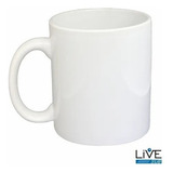 12 Caneca Branca Live Aaa Sublimação Porcelana Caixinhas