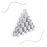 12 Canecas Branca De Porcelana Para Sublimação 325ml