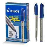 12 Caneta Marcador Retroprojetor Ponta 2 0mm Pilot