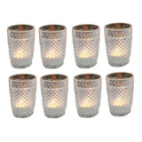 12 Copos Barroco Bico De Jaca 12 Velas 6 Horas