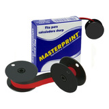 12 Fitas Para Calculadora Sharp Masterprint 13x4m Preto vm