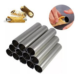 12 Formas Canola Canudo Recheado Tubo Grossa Aluminio 11x2 3