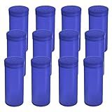 12 Frascos De Plástico Vazios Com Prescrição Frascos De Comprimidos Herméticos à Prova D água Com Tampa Pop Top Recipiente De Medicamentos 19 Dram Azul Opaco 