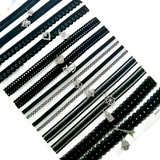 12 Gargantilha Coleira Colar Choker Tattoo Pingente Renda Pt