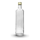 12 Garrafas Cachaça 700ml Tampa Metálica Ou Rolha E Lacre Cor Dourado
