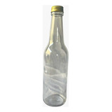 12 Garrafas Vidro Incolor 355ml Com Tampa De Alumínio Ouro