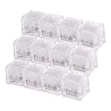 12 Gelo Cubo Led Pisca Colorido