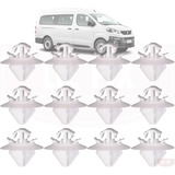 12 Grampos Friso Borrachão Lateral Porta Peugeot Partner