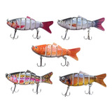 12 Isca Articulada 6 Sessões Artificial Lambari 10cm 20gr