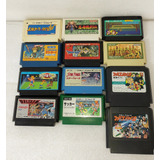 12 Jogos Cartuchos Famicom Nes Original