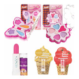 12 Kit De Maquiagem Infantil Teen E 12 Batom Gelato Beauty