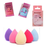 12 Kit Esponja De Maquiagem Barata Atacado Carinha Fofinha