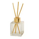12 Kit Vidros Cubo 100 Ml Com Tampa Luxo Para Difusor