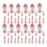 12 Kits Escovas Para Limpeza De Mamadeira Bico Higienização