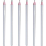 12 Lápis Giz Branco Barbante Fácil
