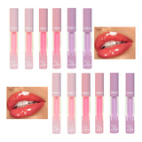 12 Lip Gloss Pink21 Boca Cor Brilho Labial Suave Revenda