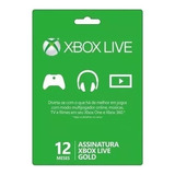 12 Meses Live Gold Xbox One