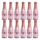 12 Mini Espumante Moscatel Rosé 187ml Monte Paschoal