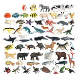 12 Miniaturas De Animais Selvagens Kit