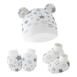  12 mold Chapéu De Bebê Conjunto De Luvas E Meias Antiarr