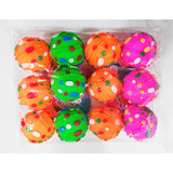12 Mordedores Bolas De Borracha Mordedor Petshop Atacado Top Cor Coloridas