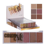 12 Paleta Iluminador Facial Luisance L3008 Atacado Revenda