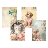 12 Papel De Carta Decorados Coleção Adesivo Sem Envelopes