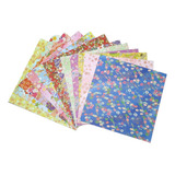 12 Papel De Carta Origami Coleção Floral Japonês Lote 72