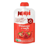 12 Papinha Frutas Orgânica Papapá Morango Maçã S Açucar