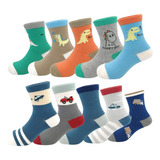 12 Pares Meias Estampadas Menino Ou Menina 2 Até 12 Anos