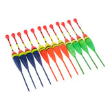 12 Pcs Frotas De Madeira Pesca Bobber Cork Bóia Grossa