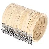 12 Peças Conjunto De Bastidor De Bordado 7 6 Cm 3 Pol Bambú Bastidor De Bastidor Para Bordar E Costurar