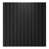 12 Placas 3d Pvc Preto 50x50cm Revestimento Parede Ripado