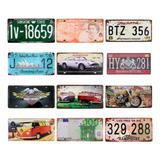 12 Placas Decorativas Para Sala Quartos Carro Estados Unidos