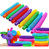 12 Poptube Tubo Fidget Tube Toys