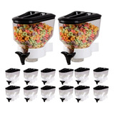 12 Porta Mantimento Dispenser Prático Cereais E Grãos Parede