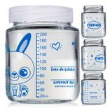 12 Potes Armazenar Leite Materno Ou Papinha Graduação 200ml