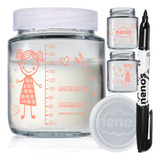 12 Potes Vidro Armazenar Leite Materno Papinha 240 menina 