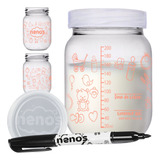 12 Potes Vidro Armazenar Leite Materno Papinha 267 baby r 