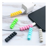 12 Protetor Cabo Carregador Celular Para Android iPhone Usb Cor Colorido