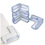 12 Protetor De Quina Canto Cantoneira Silicone Proteção Bebê
