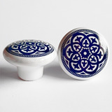 12 Puxador Porcelana Cerâmica Gaveta Armário Móveis 38 C1144