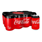 12 Refrigerante Light Sem Açucares Coca cola Lata 350ml