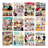 12 Revistas Pintura Em Tecido