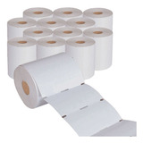 12 Rolos De Etiqueta Tag Roupa 35x60mm 3 Colunas Cartão Cor Branco