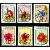 12 Selos Flora Flores Silvestres Cuba E Polônia L 3939a