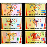 12 Selos Libéria Esportes Jogos Olimpíadas Munique 72 L 3532